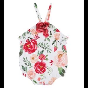 NWT MudPie Girls Peony Swimsuit